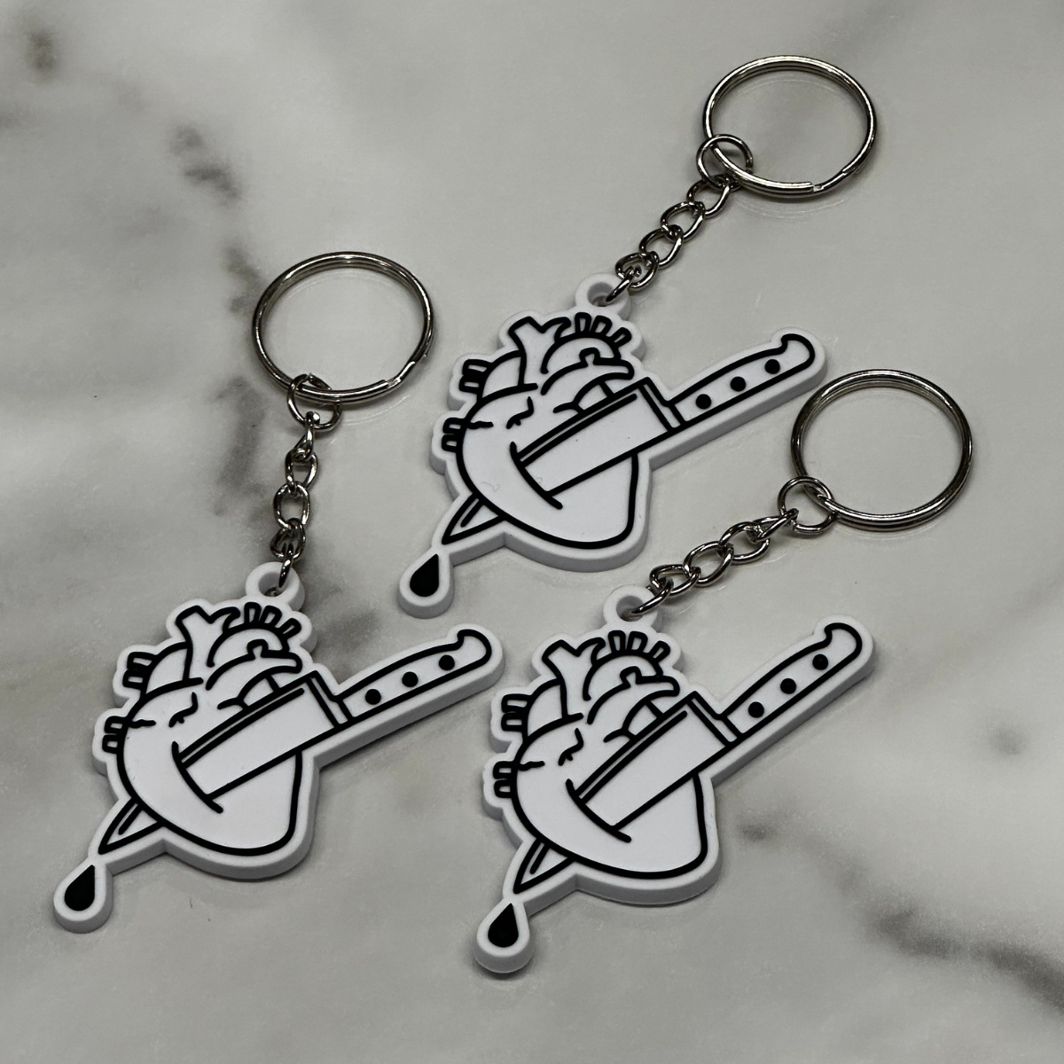 HFE Heart Keychains