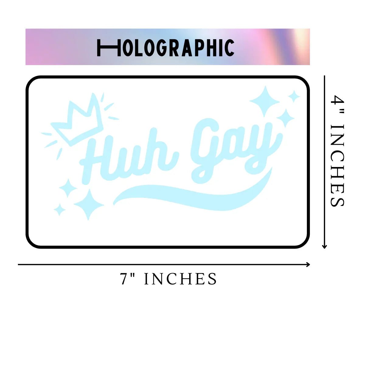 Huh Gay Vinyl Sticker - His Favourite Ex