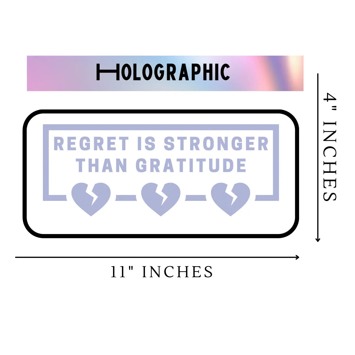 Regret Vinyl Sticker - His Favourite Ex