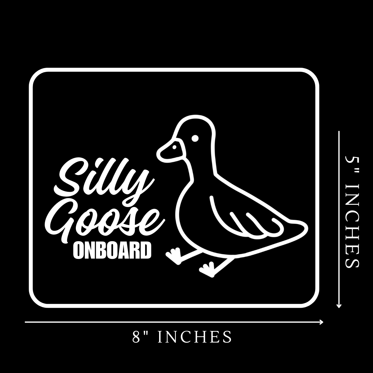 Silly Goose Vinyl Sticker - His Favourite Ex
