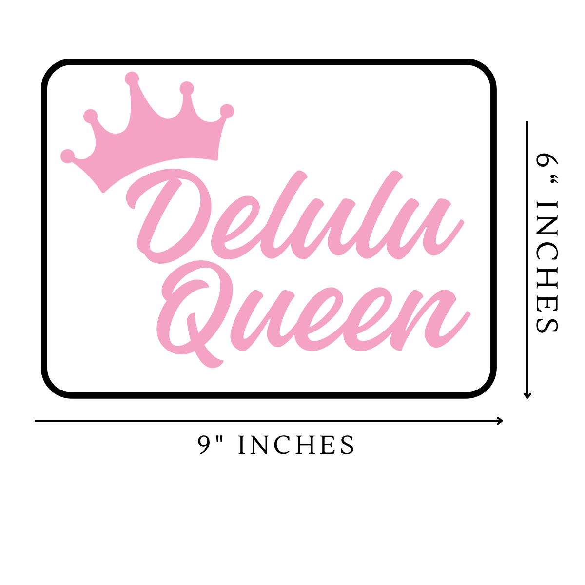 Delulu Vinyl Sticker