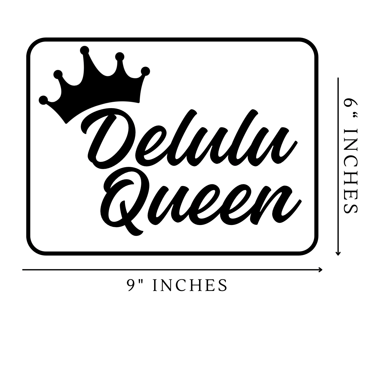 Delulu Vinyl Sticker