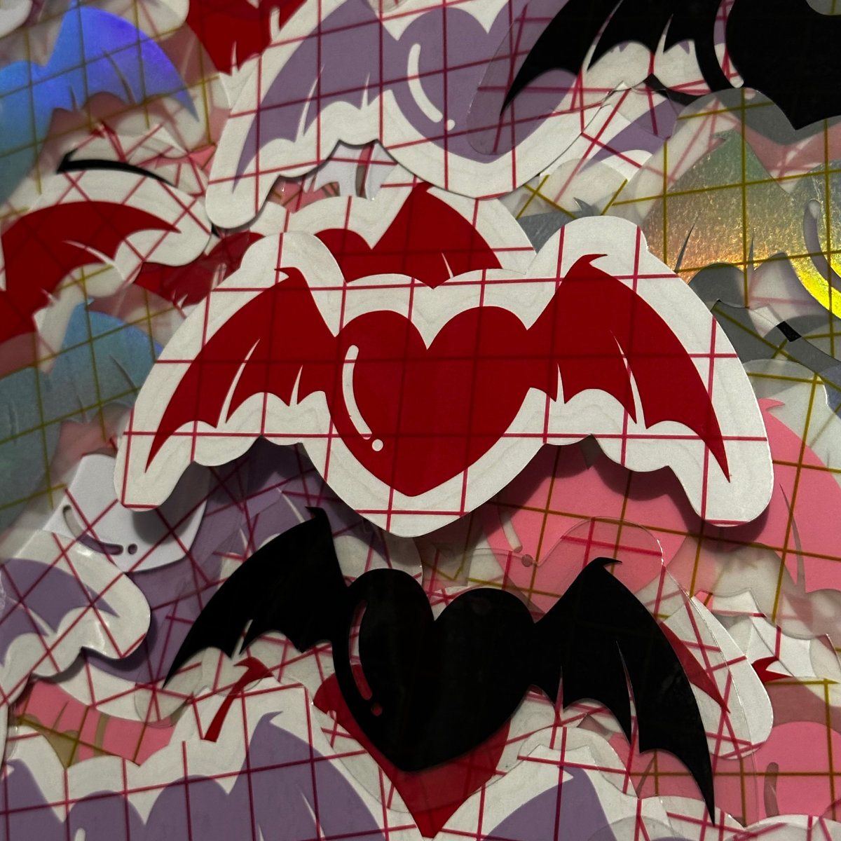 Bat heart Vinyl Sticker