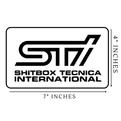 STI Shitbox Sticker