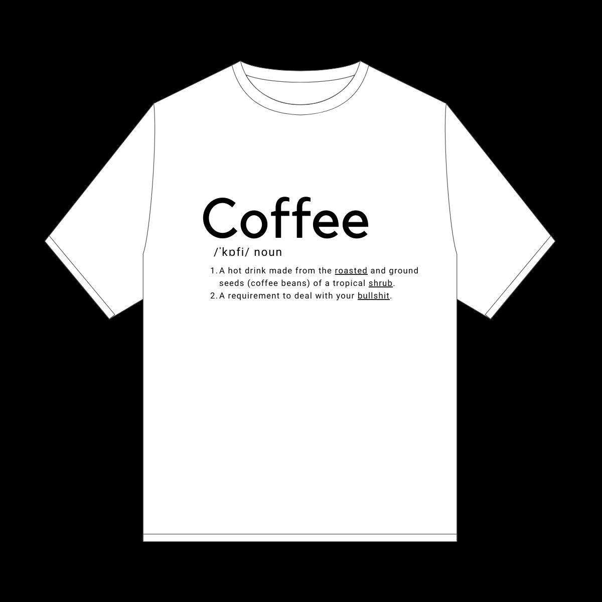 Coffee Definition T-Shirt