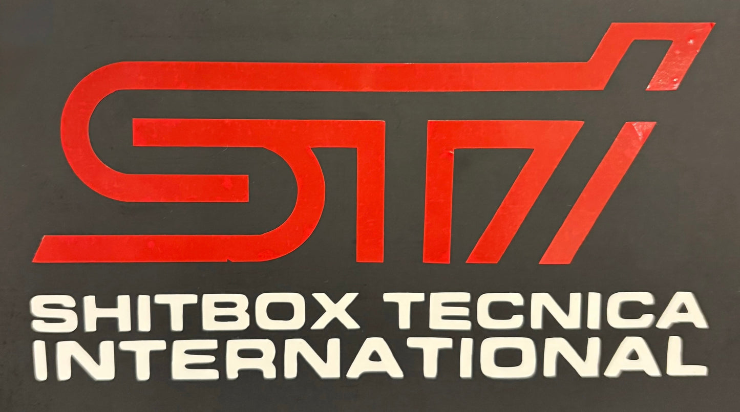 STI Shitbox Sticker