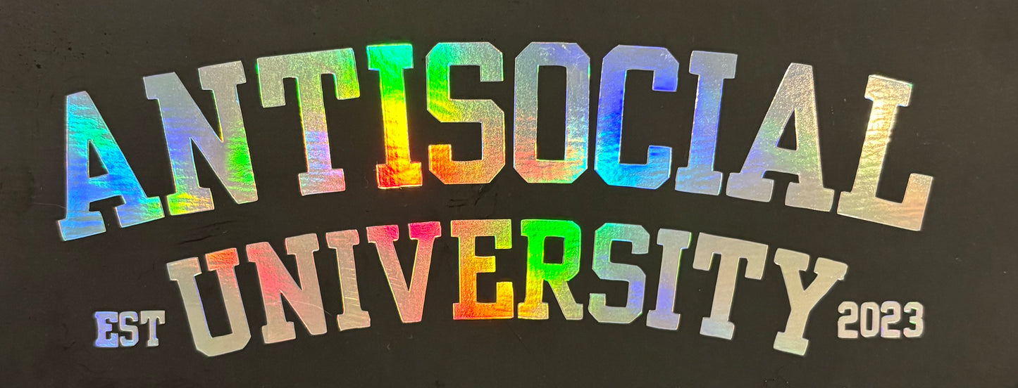 Antisocial University Vinyl Sticker