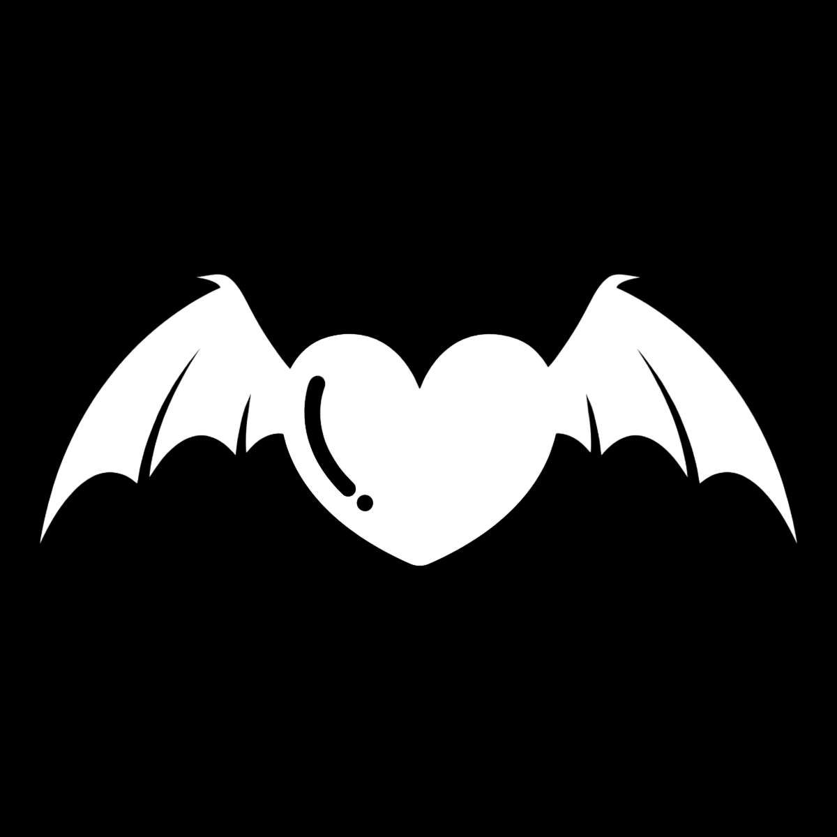 Bat heart Vinyl Sticker