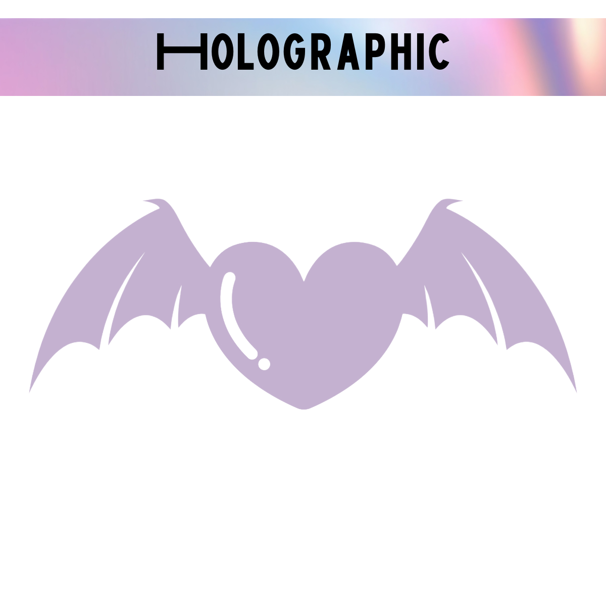 Bat heart Vinyl Sticker