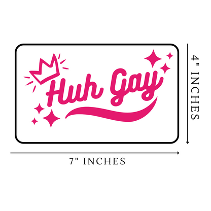 Huh Gay Vinyl Sticker