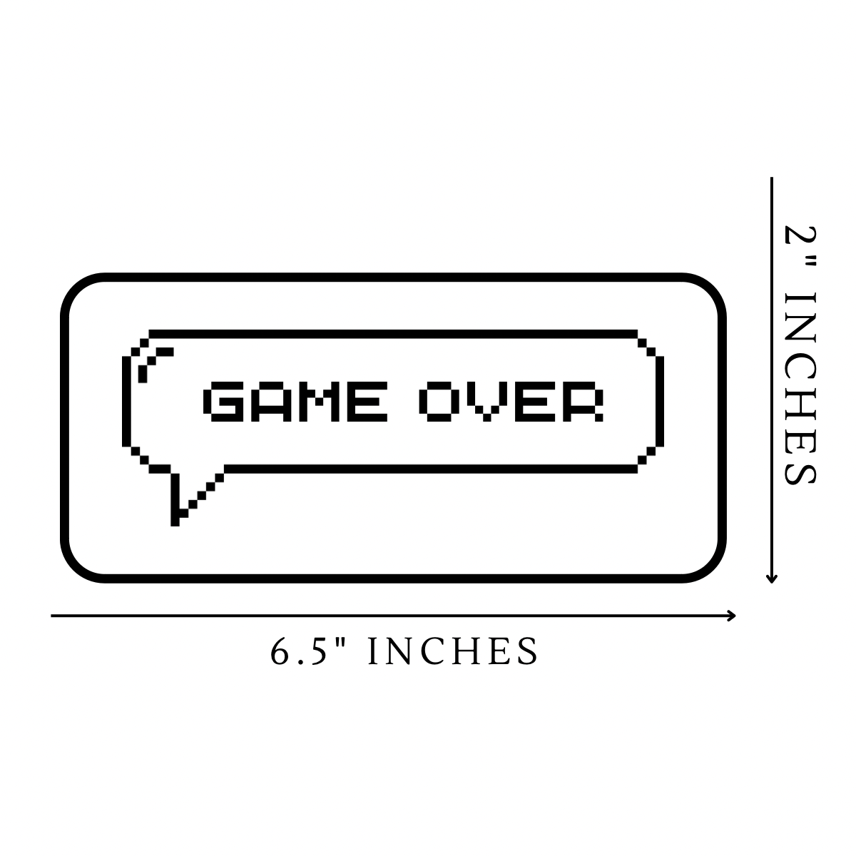 Game Over Vinyl Sticker