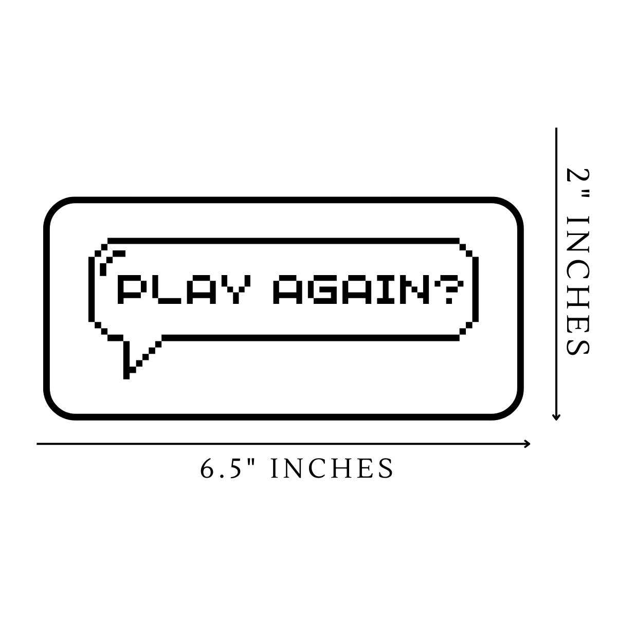 Play again Vinyl Sticker