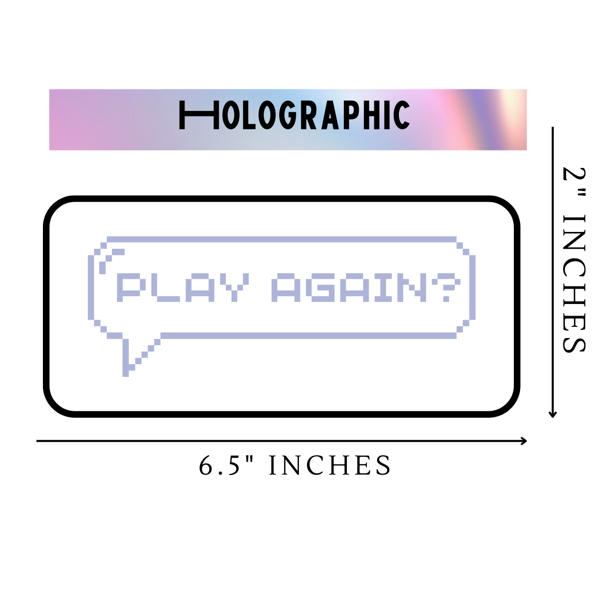 Play again Vinyl Sticker