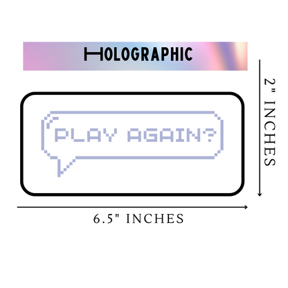 Play again Vinyl Sticker