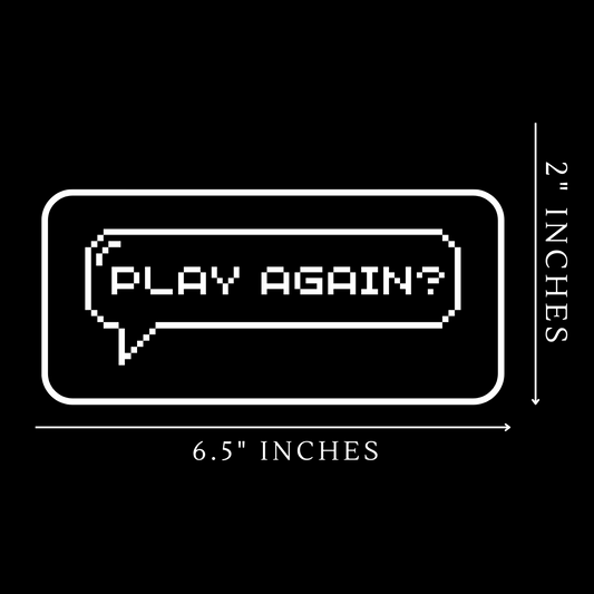 Play again Vinyl Sticker