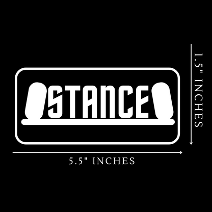 Stance Vinyl Sticker