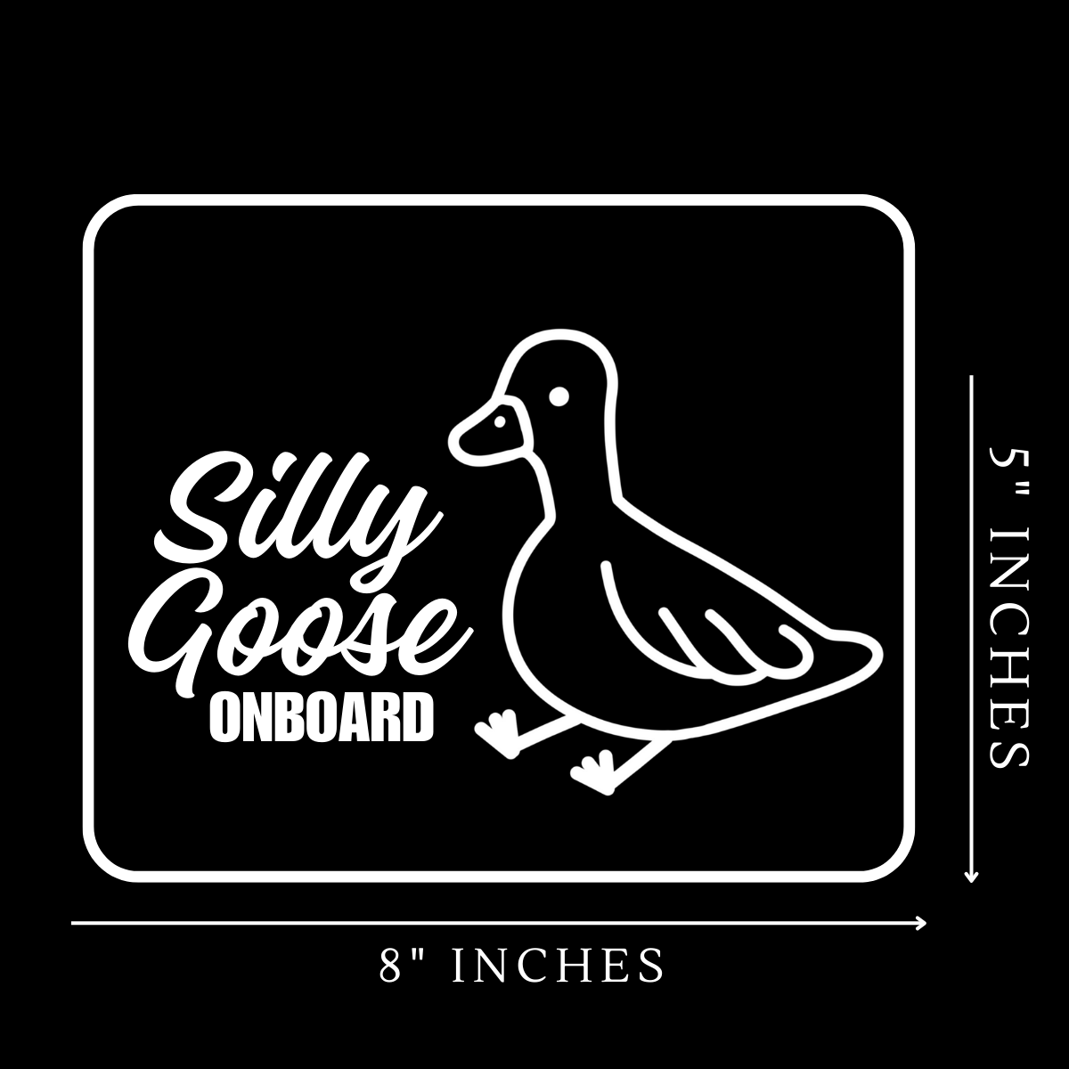 Silly Goose Vinyl Sticker