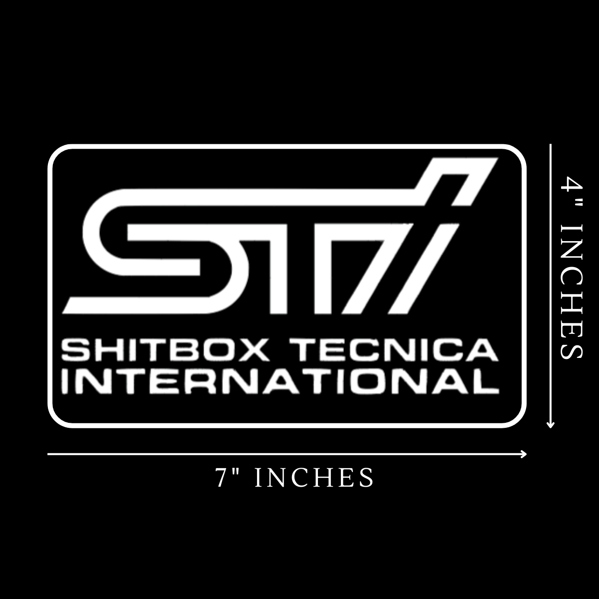 STI Shitbox Sticker