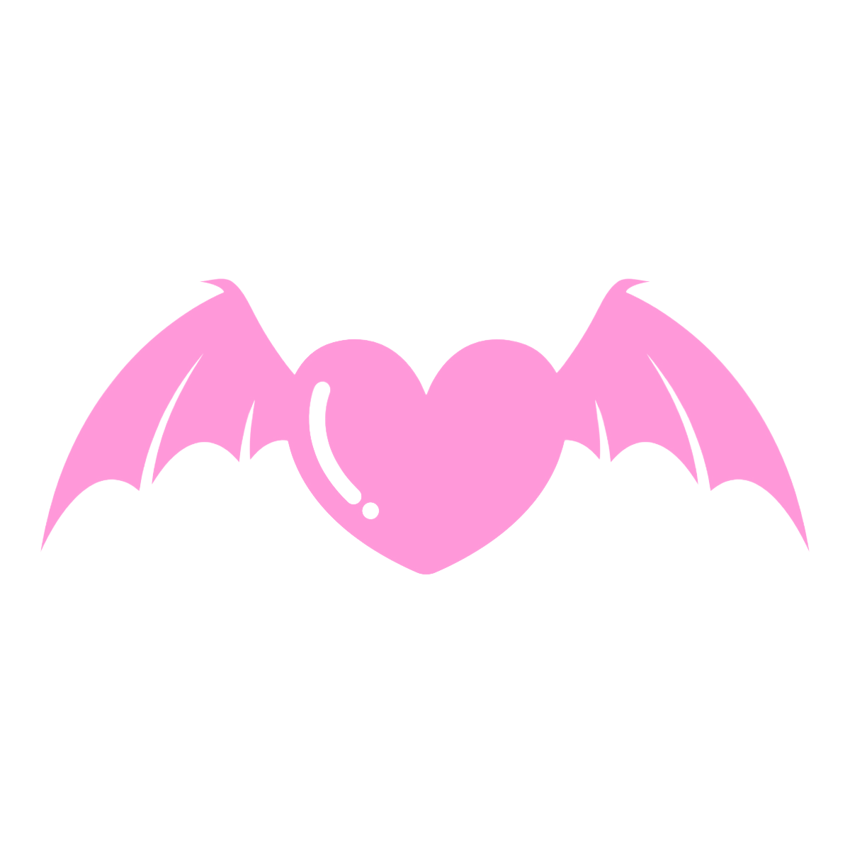 Bat heart Vinyl Sticker